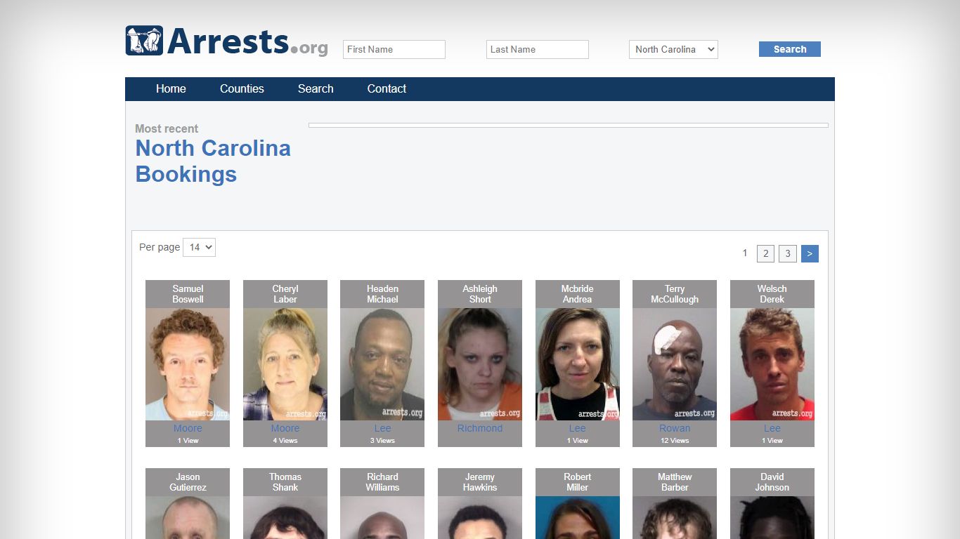 North Carolina Arrests and Inmate Search